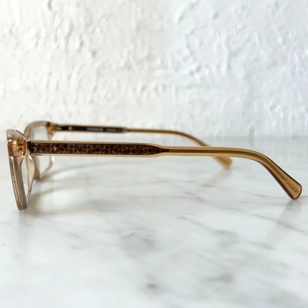 Coach Eyeglass Frames HC6145 5561 Transparent Champagne 53-15-140
